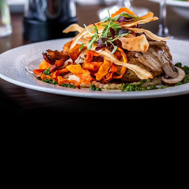 Vegan menu at The Kingfisher