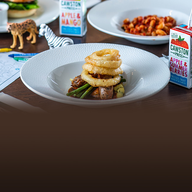 Children's menu at The Kingfisher