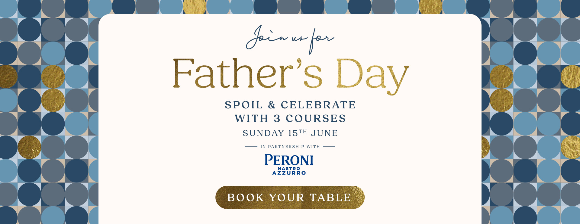 Father’s Day menu Chertsey